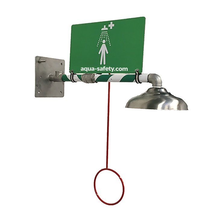 wall mounted safety shower