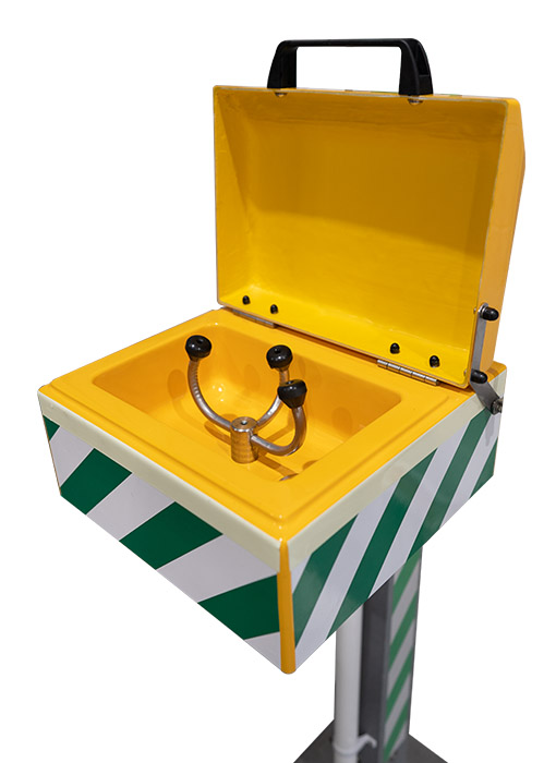 Aqua's Eye Wash stations are compliant with ANSI z358.1