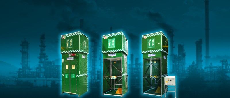 Aqua's Emergency Tank Showers guarantee at least 15 minutes of tepid water, meeting the international ANSI standard for safety showers. Options available for any environment: hazardous or non-hazardous areas, extreme climates, remote areas, etc.